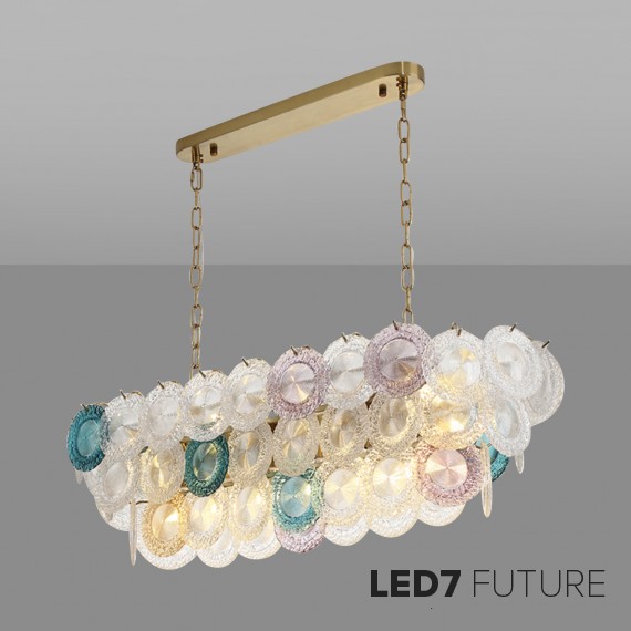 Loft Industry Modern - Rainbow Line Chandelier